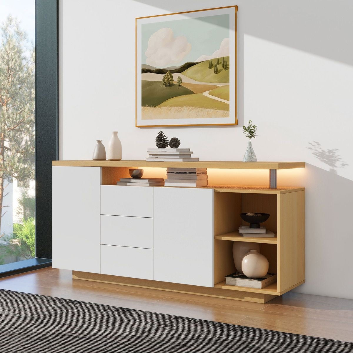 Buffet | Beige & White | 160 x 40 x 90 | SB16