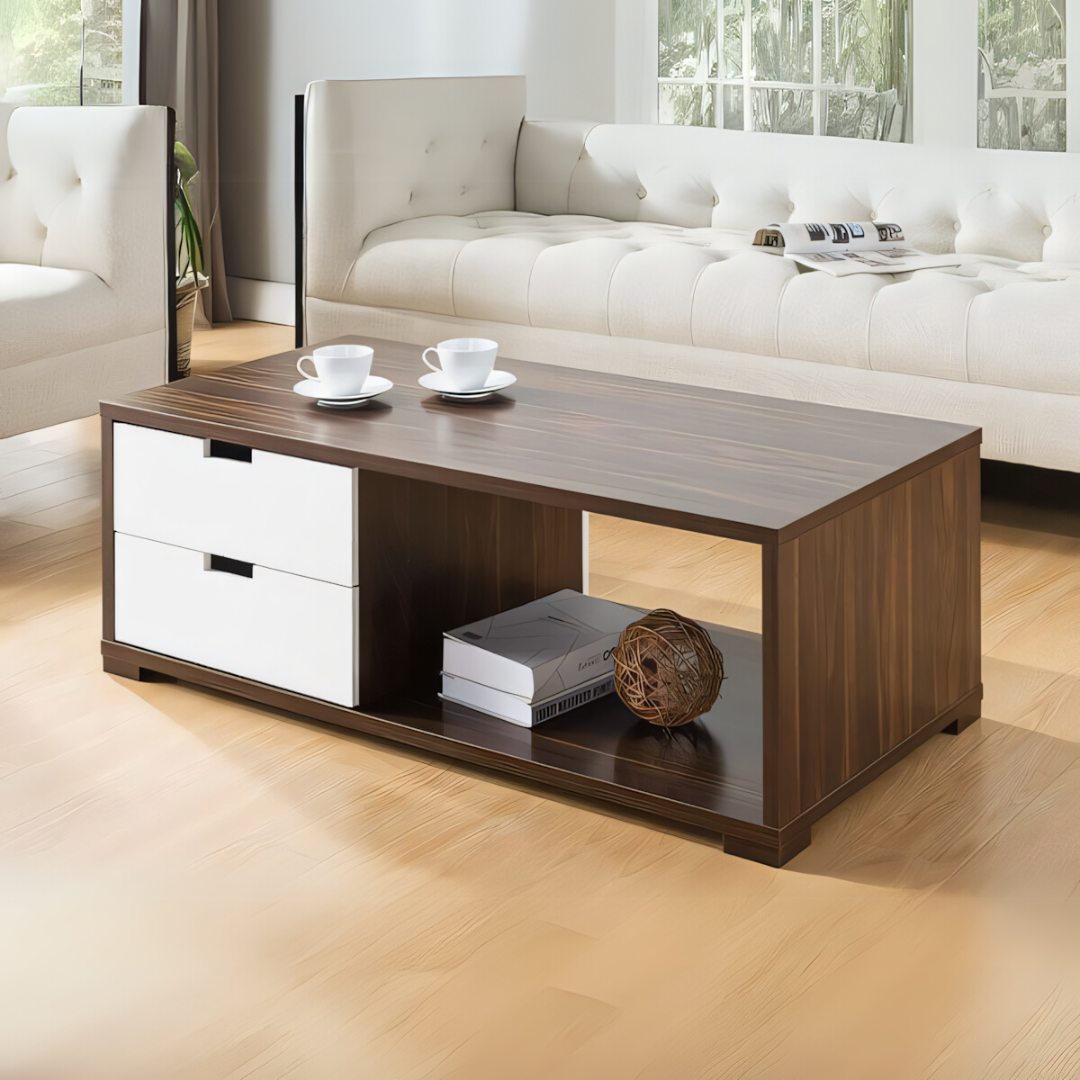 Table Unit | White & Brown | 120 x 60 x 40 | TA14
