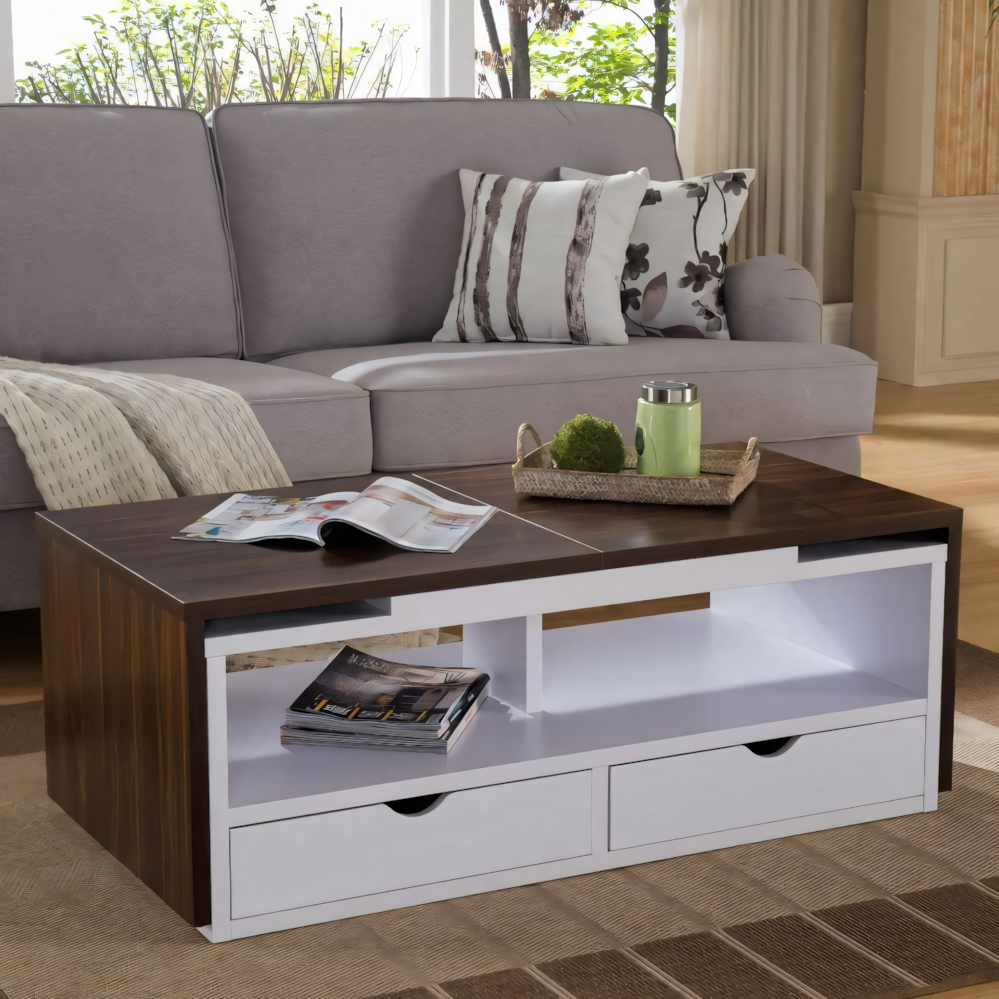 Table Unit | Brown & WHite | 100 x 50 x 40 | TA48