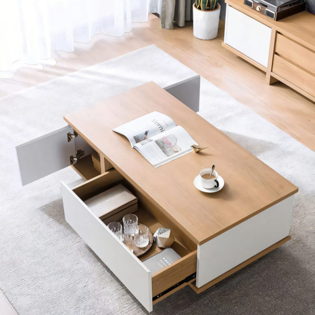 Table Unit | White & Wooden | 120 x 50 x 40 | TA4