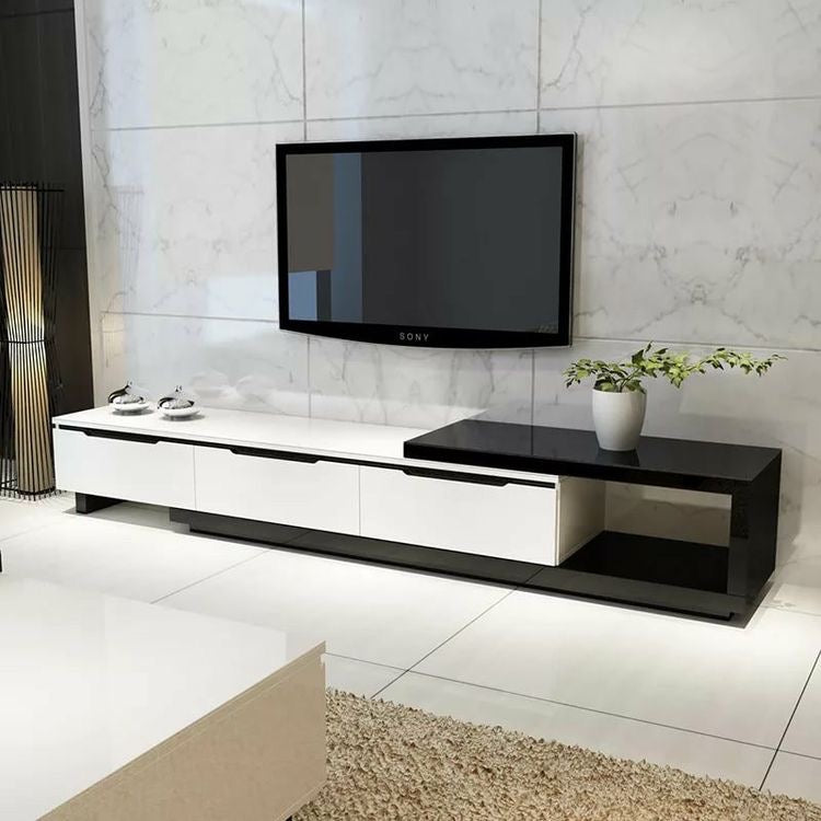 Tv Unit | White & Black | 190 x 40 x 40 | TV97