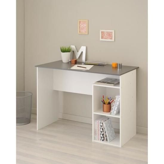 Desk | White & Grey | 100 x 50 x 80 | DE12