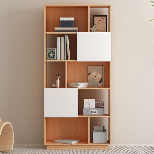 وحدة عرض | خشبية وبيضاء | ٨٠ × ٢٠ × ١٨٠ | DU14