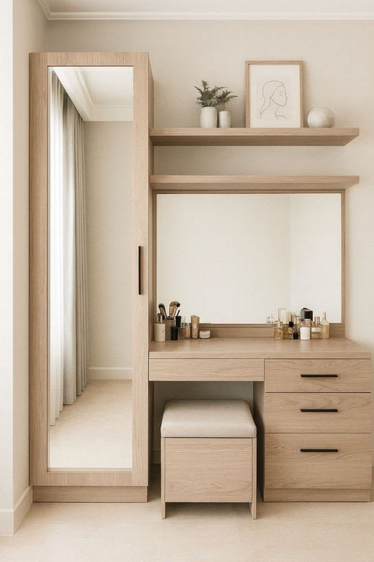 Makeup Vanity | Beige | 150 x 40 x 180 | GI14