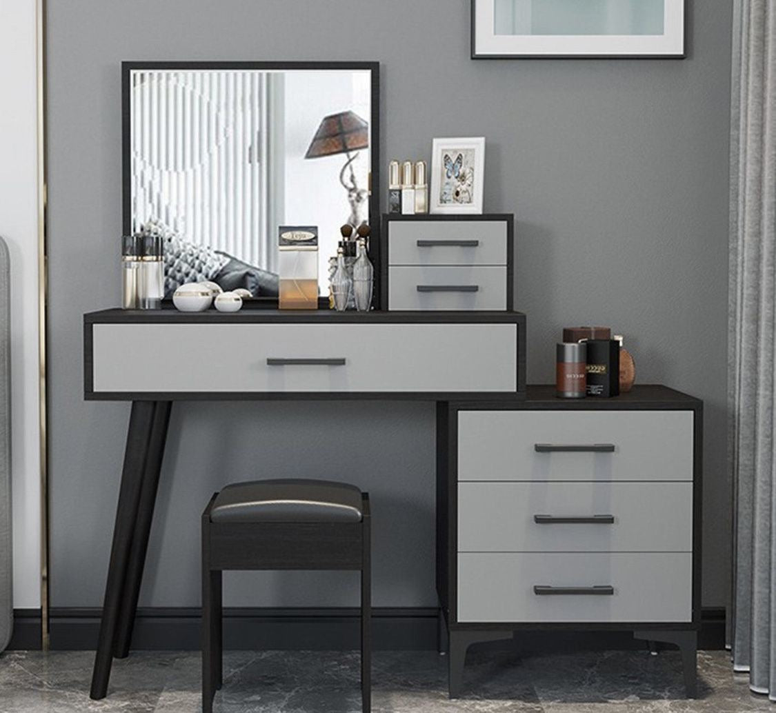 Makeup Vanity | Grey & Black | 120 x 40 x 120 | GI21