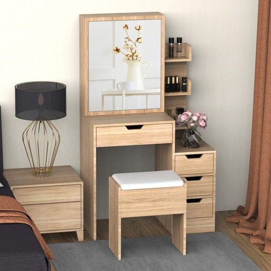 Makeup Vanity | Beige | 80 x 40 x 140 | GI4