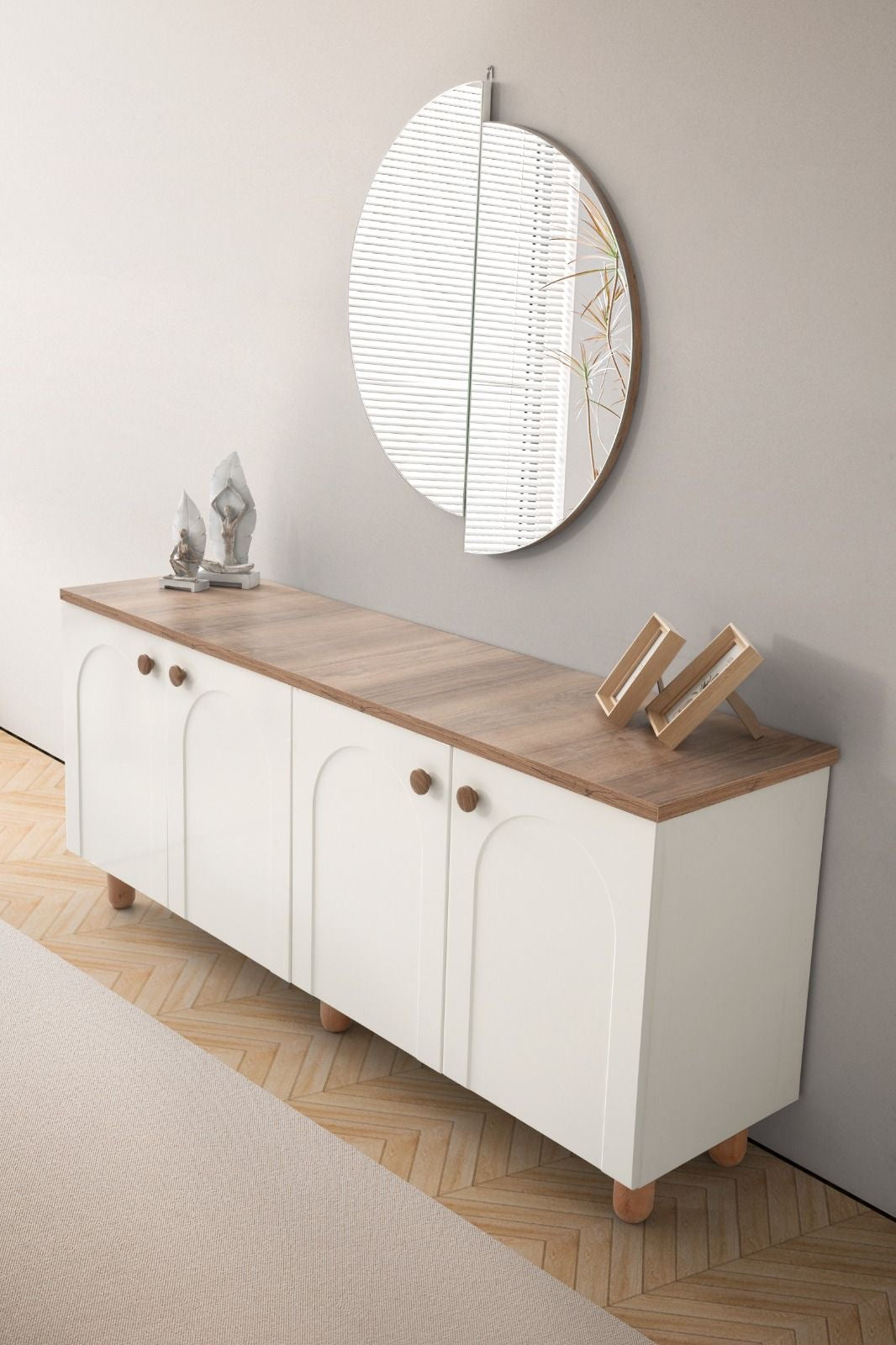Buffet | White & Brown | 160 x 40 x 90 | SB10