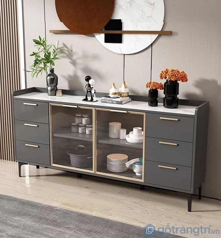 Buffet | Grey & Golden & Marble | 180 x 40 x 90 | SB2