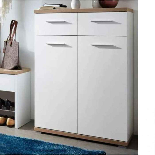 Shoe Closet | White & Wooden | 80 x 40 x 120 | SU42