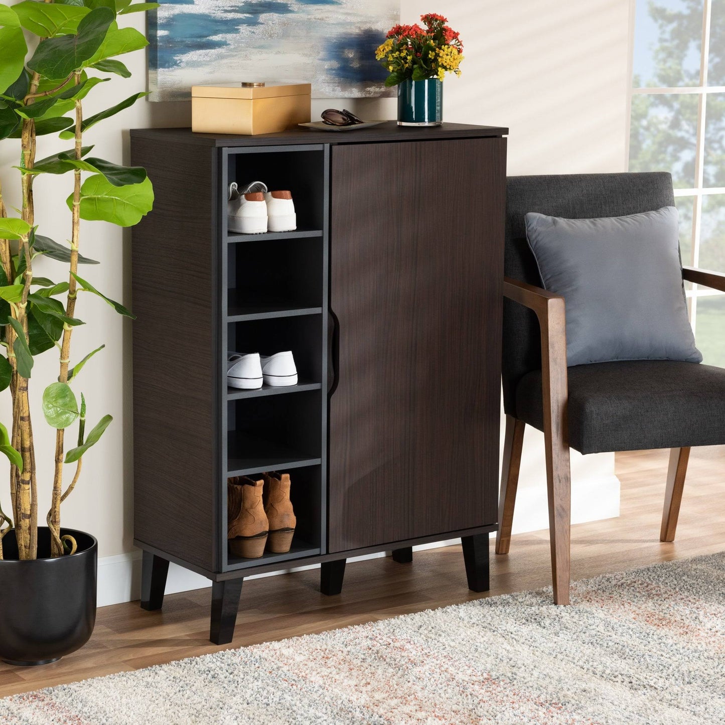 Shoe Closet | Brown | 80 x 40 x 110 | SU57