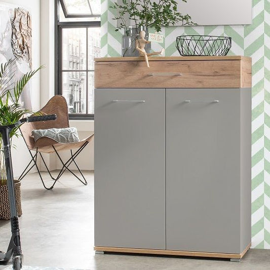 Shoe Closet | Wooden & Grey | 80 x 40 x 120 | SU5