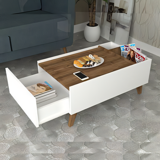 Table Unit | White & Brown | 100 x 50 x 40 | TA23