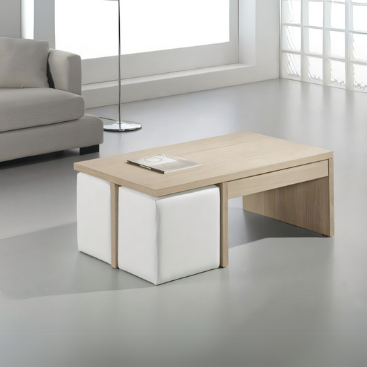 Table Unit | Wooden & White | 120 x 60 x 45 | TA62