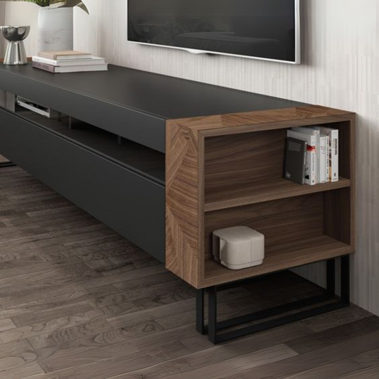 Tv Unit | Black & Wooden | 160 x 40 x 40 | TV34