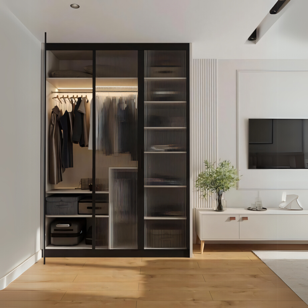 Wardrobe | Black | 120 x 50 x 200 | WD4