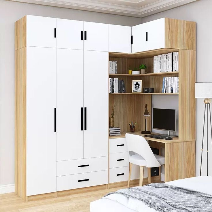 Wardrobe | Beige & White | 220 x 50 x 220 | WD62
