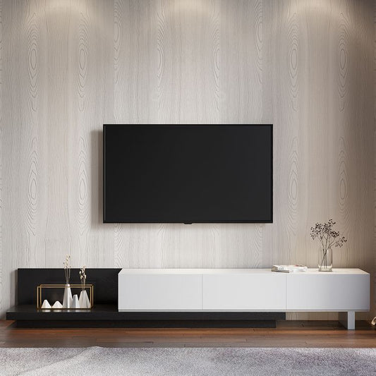 Tv Unit | Black & Wooden | 240 x 40 x 40 | TV18