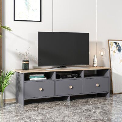 Tv Unit | Wooden & Grey | 140 x 40 x 30 | TV83